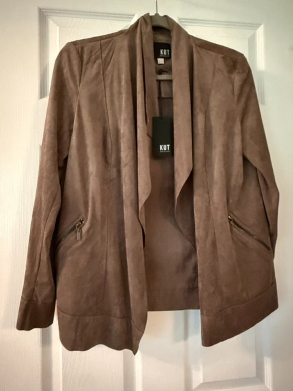 Kut from the Kloth Faux Suede Jacket - Small - NWT